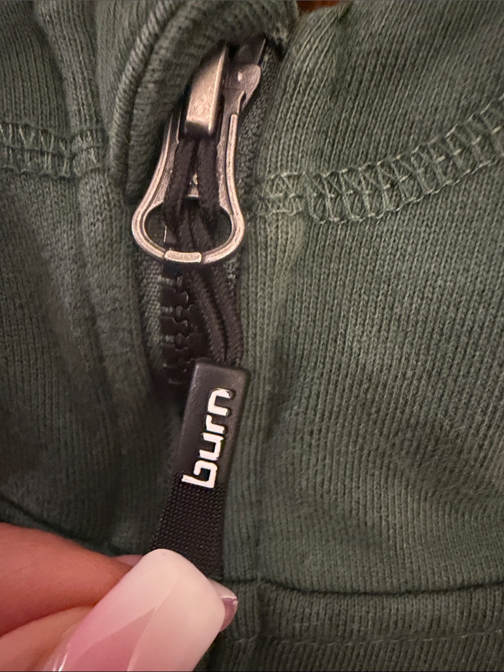 EUC Burn Boot Camp Green Sweatshirt Hoodie Jacket-Size Medium - Picture 3 of 7